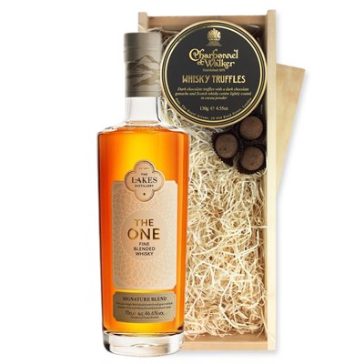Lakes The One Signature Blended Whisky 70cl And Whisky Charbonnel Truffles Chocolate Box